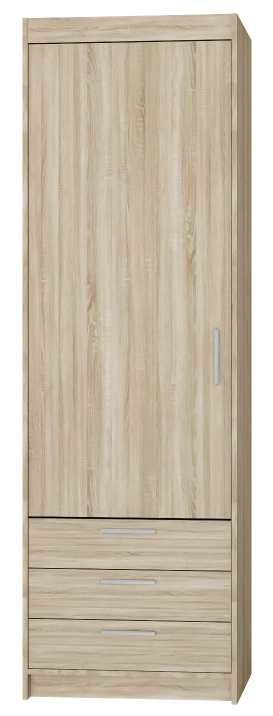 Ντουλάπα Ester 1D3S-Sonoma Oak