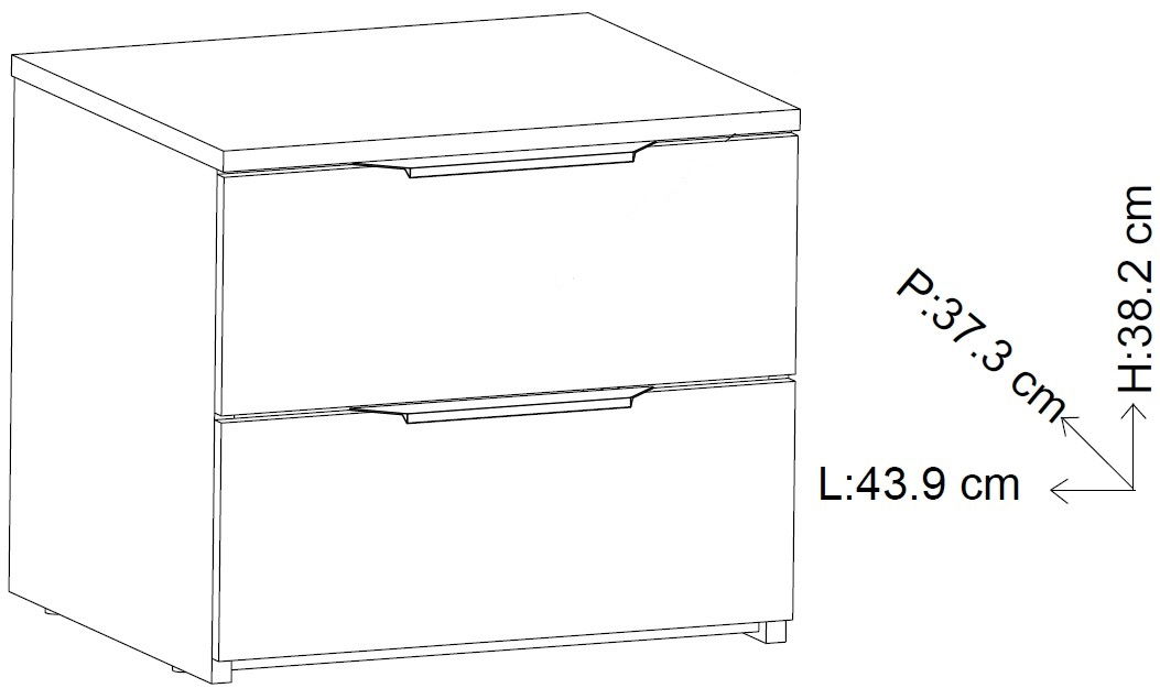 Κομοδίνο Yurei 2S-Leuko - Image 3