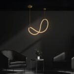kelvo® GLOW KLV-101-0156 Κρεμαστό Φωτιστικό Οροφής LED 34W 3400lm 360° AC 220-240V IP20 Ρυθμιζόμενο Λευκό CCT με Χειριστήριο από 2700K έως 6000K Dimmable - Lumileds SMD Chip - Χρυσό Πλατίνα - Μ20 x Π35 x Υ120cm - 3 Χρόνια Εγγύηση