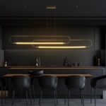 kelvo® GLOW KLV-101-0178 Κρεμαστό Φωτιστικό Οροφής LED 28W 2800lm 360° AC 220-240V IP20 Ρυθμιζόμενο Λευκό CCT με Χειριστήριο από 2700K έως 6000K Dimmable - Lumileds SMD Chip - Χρυσό Πλατίνα - Μ167 x Π7 x Υ24cm - 3 Χρόνια Εγγύηση