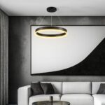 kelvo® VENOM KLV-101-0187 Κρεμαστό Φωτιστικό Οροφής LED 45W 4500lm 120° AC 220-240V IP20 Ρυθμιζόμενο Λευκό CCT με Χειριστήριο από 2700K έως 6000K Dimmable - Lumileds SMD Chip - Μαύρο Ματ - Μ60 x Π60 x Υ6.5cm - 3 Χρόνια Εγγύηση