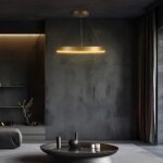 kelvo® VENOM KLV-101-0189 Κρεμαστό Φωτιστικό Οροφής LED 45W 4500lm 120° AC 220-240V IP20 Ρυθμιζόμενο Λευκό CCT με Χειριστήριο από 2700K έως 6000K Dimmable - Lumileds SMD Chip - Χρυσό Πλατίνα - Μ60 x Π60 x Υ6.5cm - 3 Χρόνια Εγγύηση