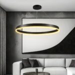 kelvo® VENOM KLV-101-0193 Κρεμαστό Φωτιστικό Οροφής LED 75W 7500lm 120° AC 220-240V IP20 Ρυθμιζόμενο Λευκό CCT με Χειριστήριο από 2700K έως 6000K Dimmable - Lumileds SMD Chip - Μαύρο Ματ - Μ100 x Π100 x Υ6.5cm - 3 Χρόνια Εγγύηση