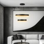 kelvo® VENOM KLV-101-0196 Κρεμαστό Φωτιστικό Οροφής LED 75W 7500lm 120° AC 220-240V IP20 Ρυθμιζόμενο Λευκό CCT με Χειριστήριο από 2700K έως 6000K Dimmable - Lumileds SMD Chip - Μαύρο Ματ - Μ60 x Π60 x Υ40cm - 3 Χρόνια Εγγύηση