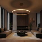 kelvo® DIAMOND KLV-101-0232 Κρεμαστό Φωτιστικό Οροφής LED 67W 6700lm 180° AC 220-240V IP20 Ρυθμιζόμενο Λευκό CCT με Χειριστήριο από 2700K έως 6000K Dimmable - Lumileds SMD Chip - Χρυσό Πλατίνα - Μ80 x Π80 x Υ3cm - 3 Χρόνια Εγγύηση