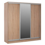 ΝΤΟΥΛΑΠΑ 3ΦΥΛΛΗ ΣΥΡΟΜΕΝΗ ΜΕ ΚΑΘΡΕΠΤΗ SONAMA OAK FB92435 200X60X210Υεκ