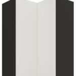 Κρεμαστό ντουλάπι γωνιακό Arianna 60x60 GN 90 2F-Λευκό