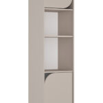 Ritmo βιβλιοθήκη με 2 πόρτες 45x40x200εκ. Greige