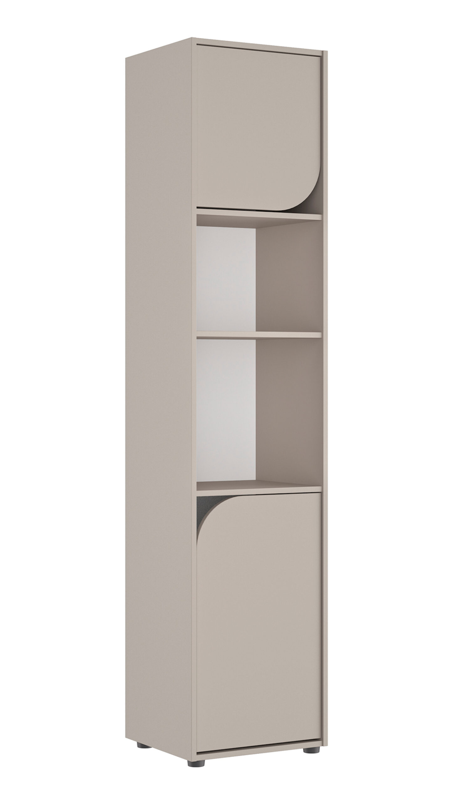 Ritmo βιβλιοθήκη με 2 πόρτες 45x40x200εκ. Greige