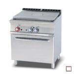 Κουζίνα αερίου με ενιαία πλάκα Hot-Top & φούρνο αερίου στατικό TPF-78G