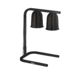 Θερμαντικό με 2 υπέρυθρες λάμπες για GN1/1 Black 114304