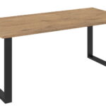 Τραπέζι Kingsale-185 x 90-Φυσικό σκούρο