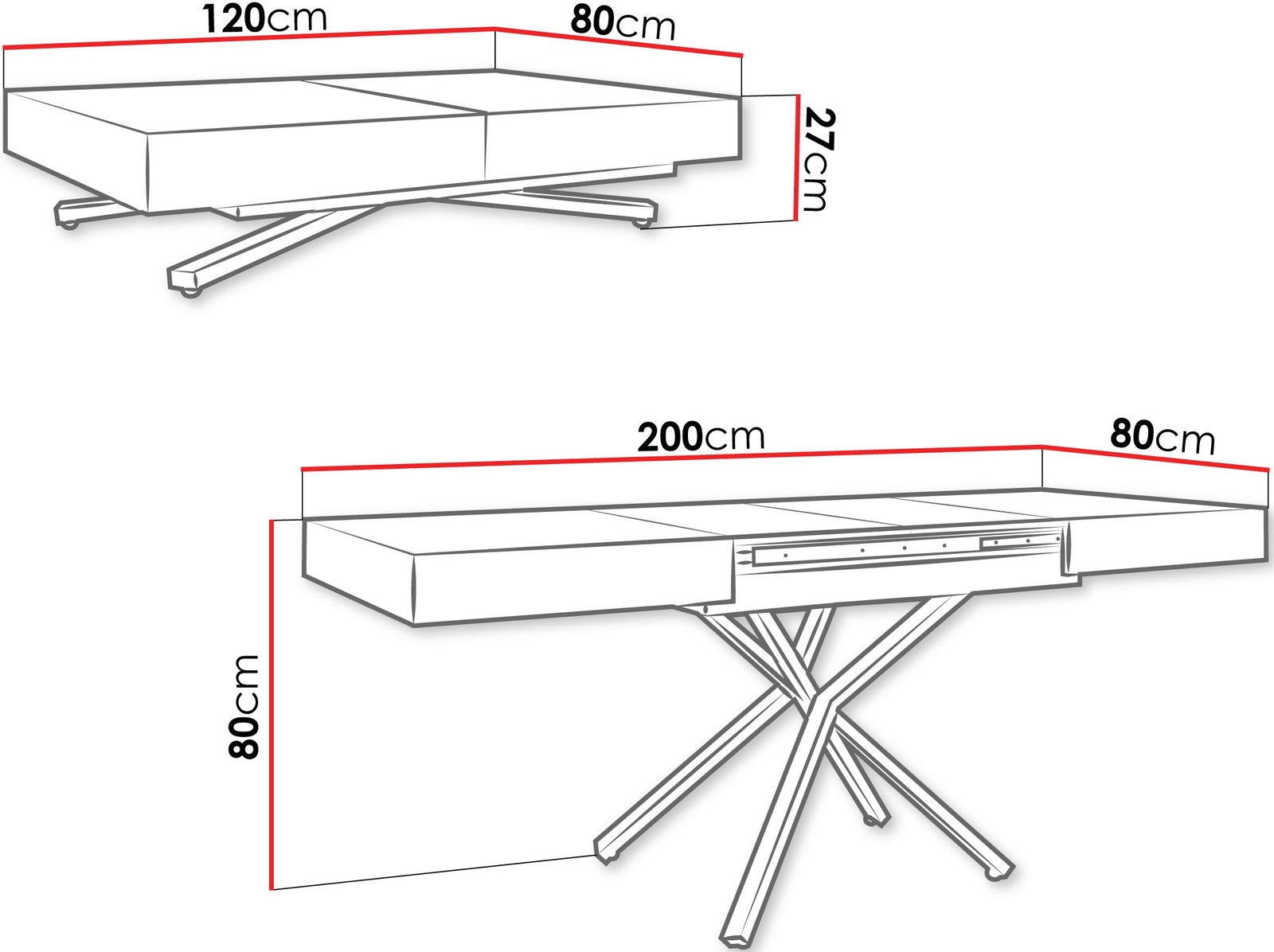 Τραπεζάκι Σαλονιού Sanna X-Λευκό Μάρμαρο - Μαύρο - Image 3