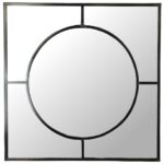 Καθρέπτης ArteLibre Μαύρο Μέταλλο 77x3x77cm