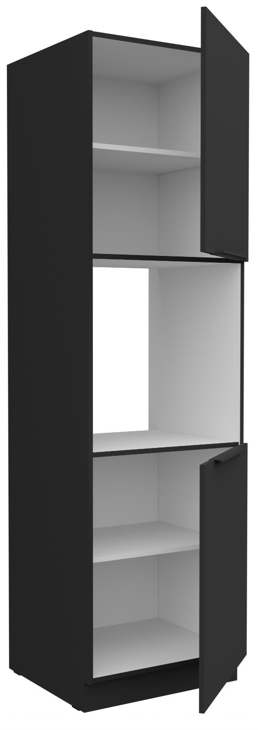 Επιδαπέδιο ντουλάπι Arianna 60 DP 210 2F-Μαύρο - Image 2