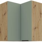 Κρεμαστό ντουλάπι γωνιακό Arianna 60x60 GN 72 2F-Φυστικί