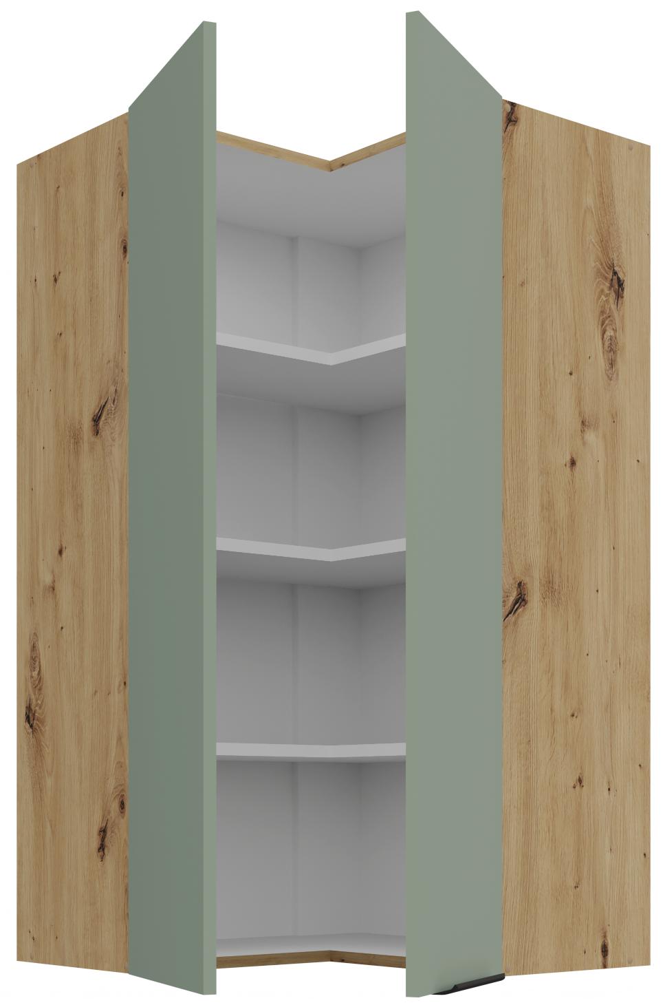 Κρεμαστό ντουλάπι γωνιακό Arianna 60x60 GN 108 2F-Φυστικί - Image 2