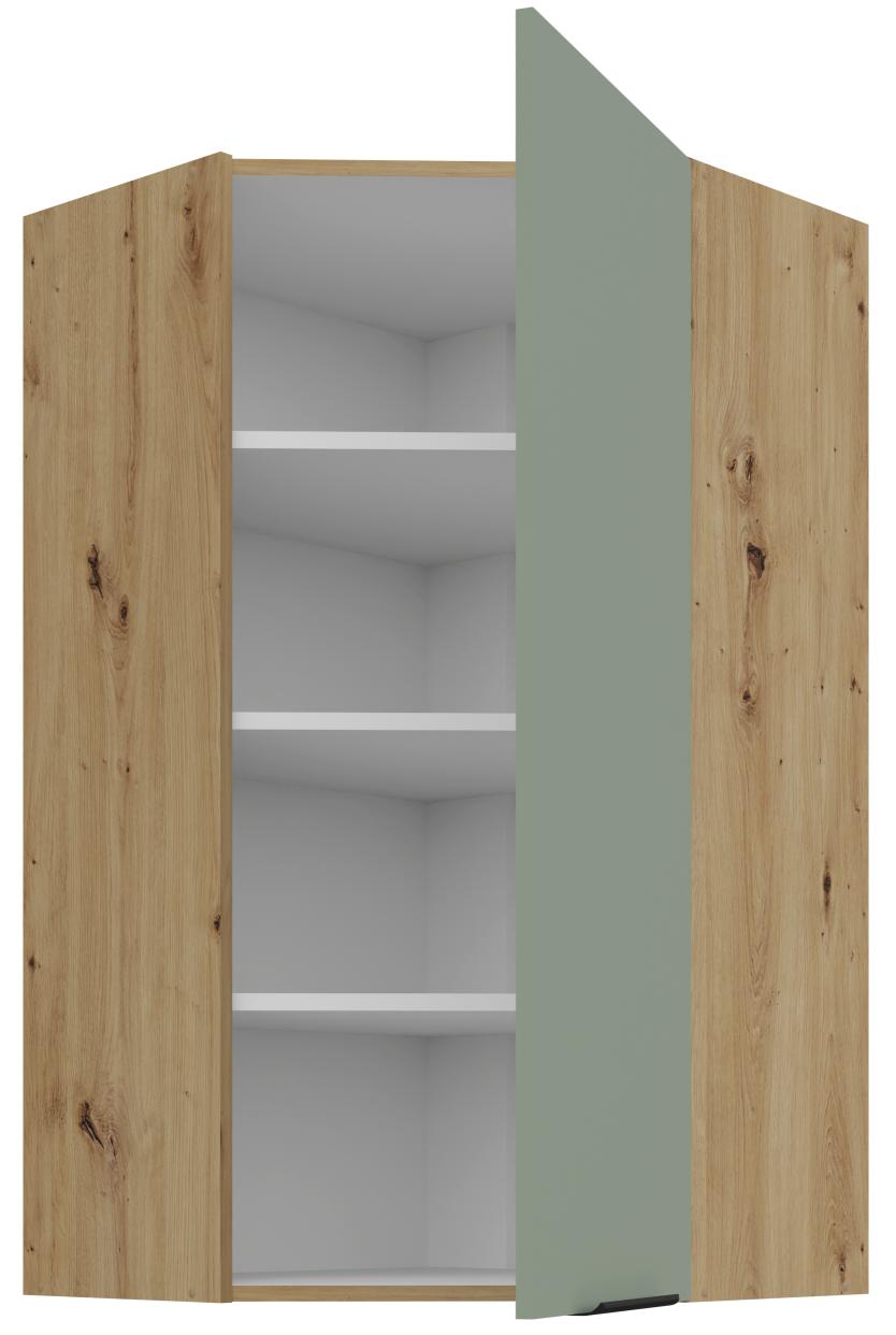 Κρεμαστό ντουλάπι γωνιακό Arianna 60x60 GN 108 1F-Φυστικί - Image 2