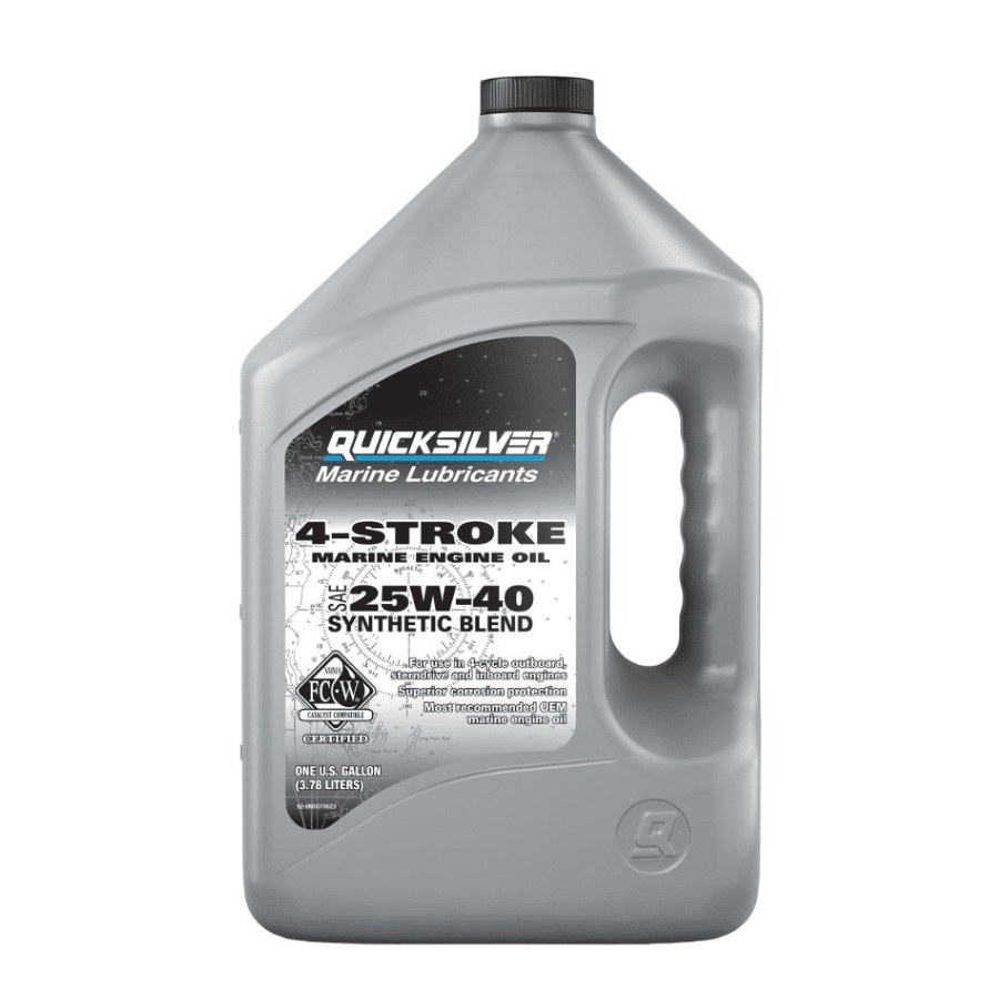Quicksilver 25W-40 Synthetic Marine Engine Oil - 4lt