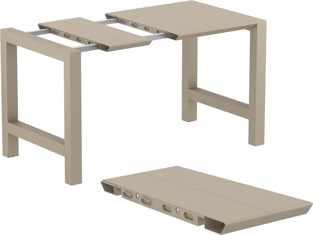 VEGAS BAR TAUPE 100X100/140εκ. ΕΠΕΚΤ. ΠΟΛ/ΝΙΟΥ - Image 2