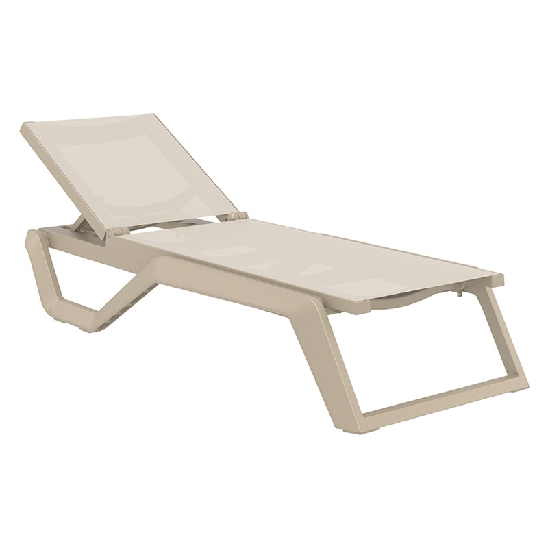 RIO PRO ΞΑΠΛΩΣΤΡΑ TAUPE/TAUPE ΠΟΛ/ΝΙΟΥ 190X70X33εκ.