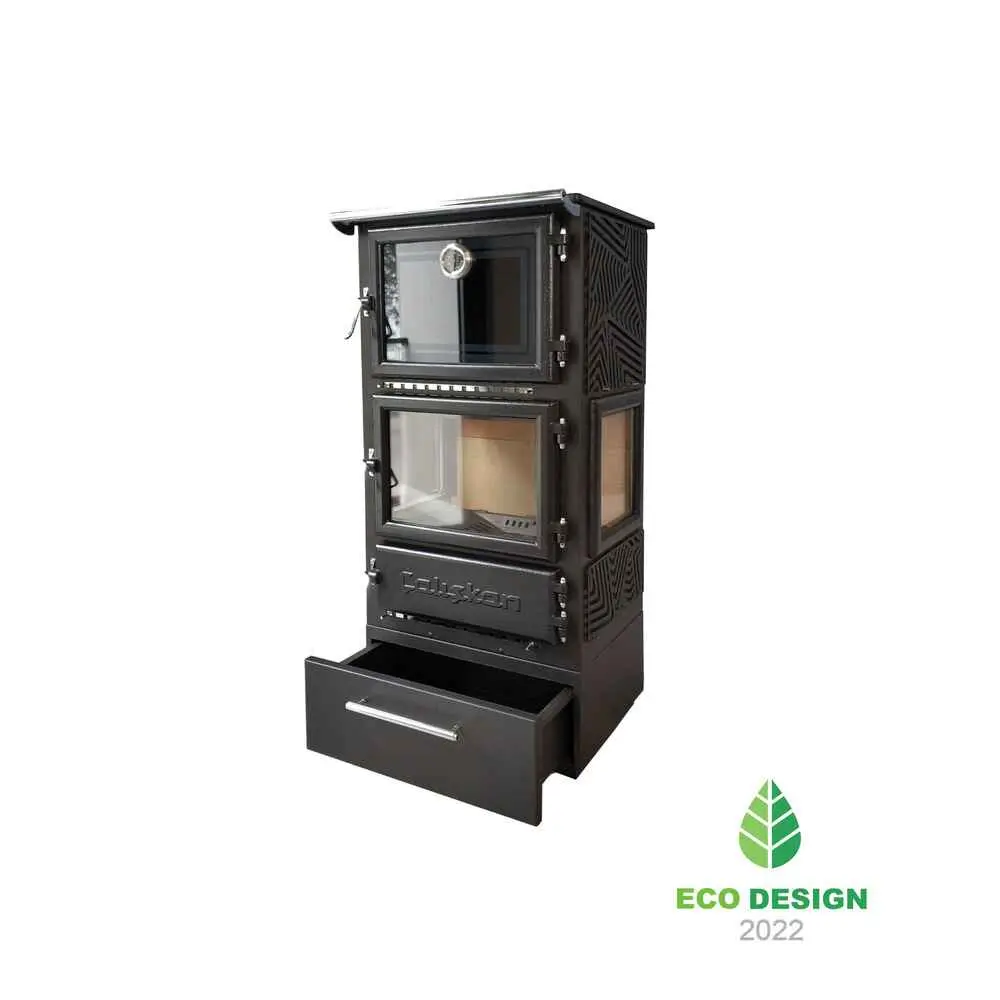 Caliskan 306-3D ενεργειακή σόμπα ξύλου με φούρνο BOX - Image 2