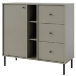 Μπουφές Siera 1F 3S Shelf-Χακί