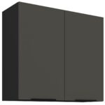 Κρεμαστό ντουλάπι Arianna 80 G 72 2F-Γκρι