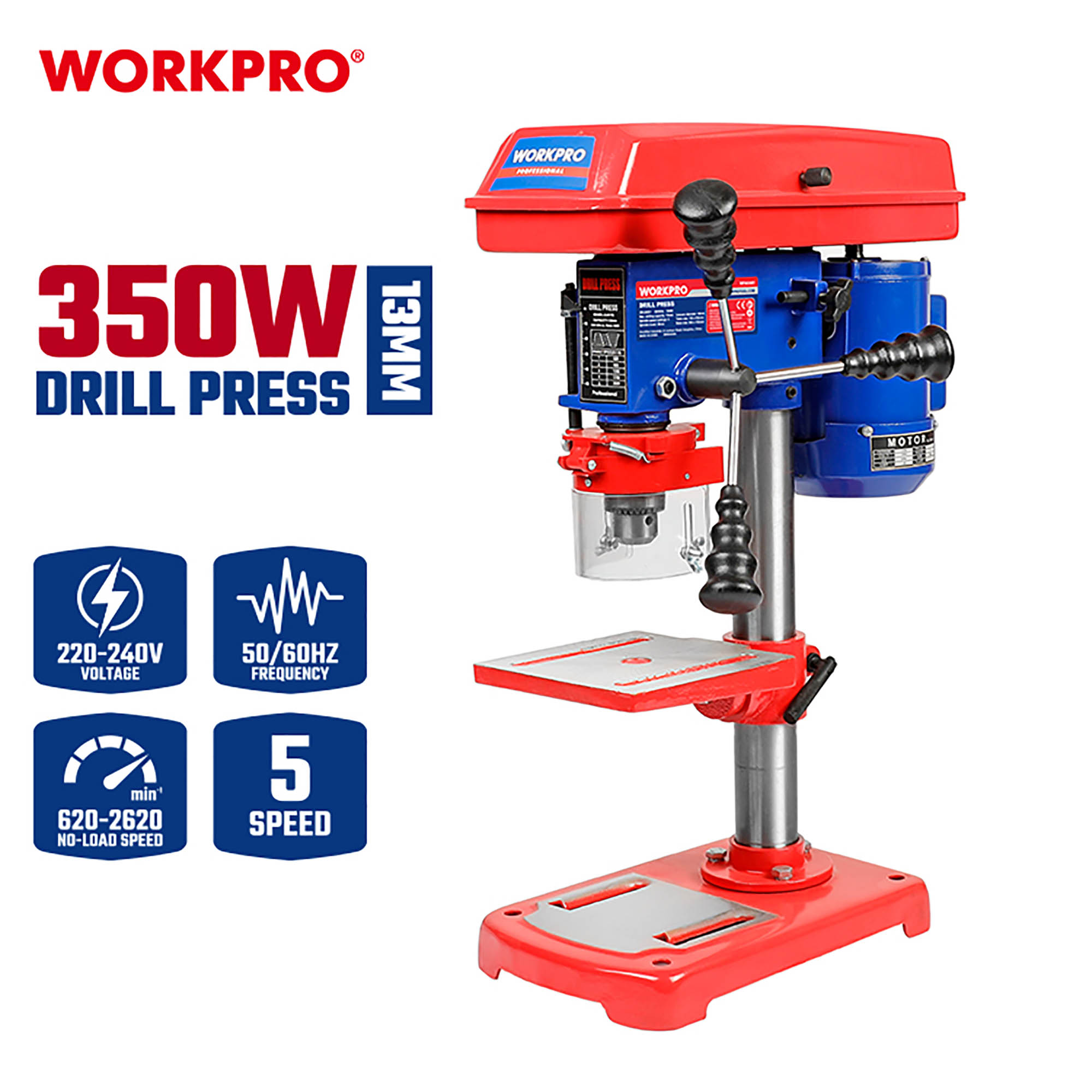 ΔΡΑΠΑΝΟ ΚΟΛΩΝΑΤΟ 350W WP483001CE WORKPRO (PROFI)