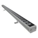 GLOBOSTAR® WASHERPANDA 999-0272 Μπάρα Φωτισμού Wall Washer LED 36W 3960lm 15° DC 24V Αδιάβροχο IP67 Θερμό Λευκό 2700K Dimmable - Bridgelux SMD Chip - Γκρι Ανθρακί - Μ100 x Π4 x Υ3cm - 3 Χρόνια Εγγύηση