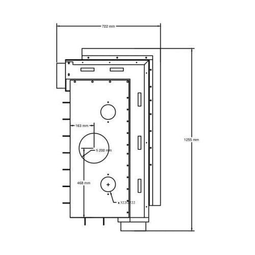 A.caminetti Quattro 100 L Ενεργειακό Τζάκι Ξύλου - Image 3