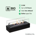Xaralyn Burner S Black Καυστήρας Βιοαιθανόλης
