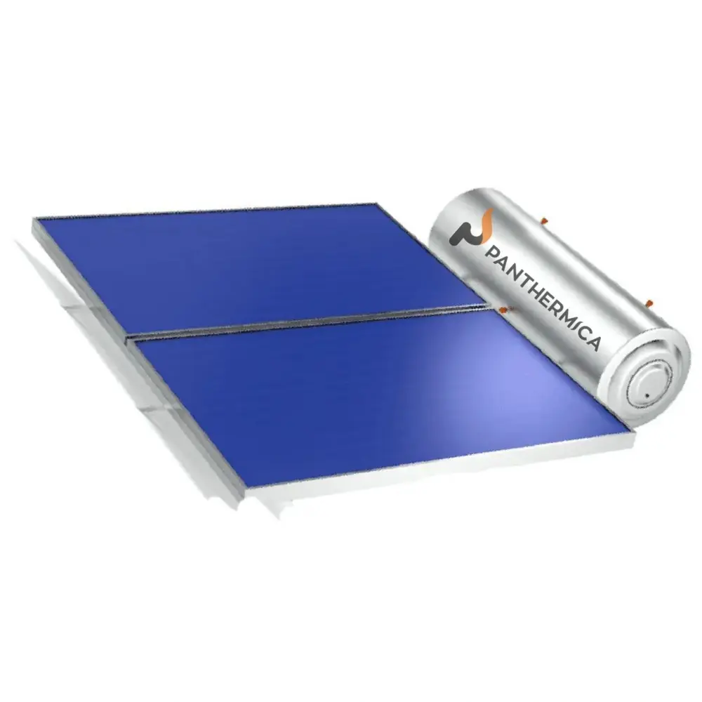 Panthermica Ηλιακός Θερμοσίφωνας 120lt, Επιλεκτικός 1,5τμ, INOX Κάλυμμα, Διπλής Ενέργειας – Κεραμοσκεπή