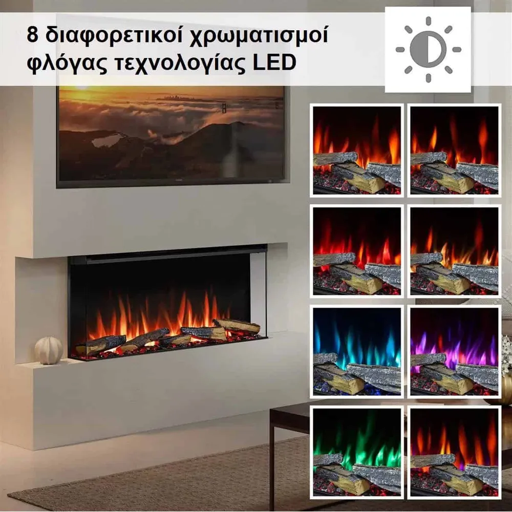 Richen 3D Insert 183 Ηλεκτρικό Τζάκι - Image 3