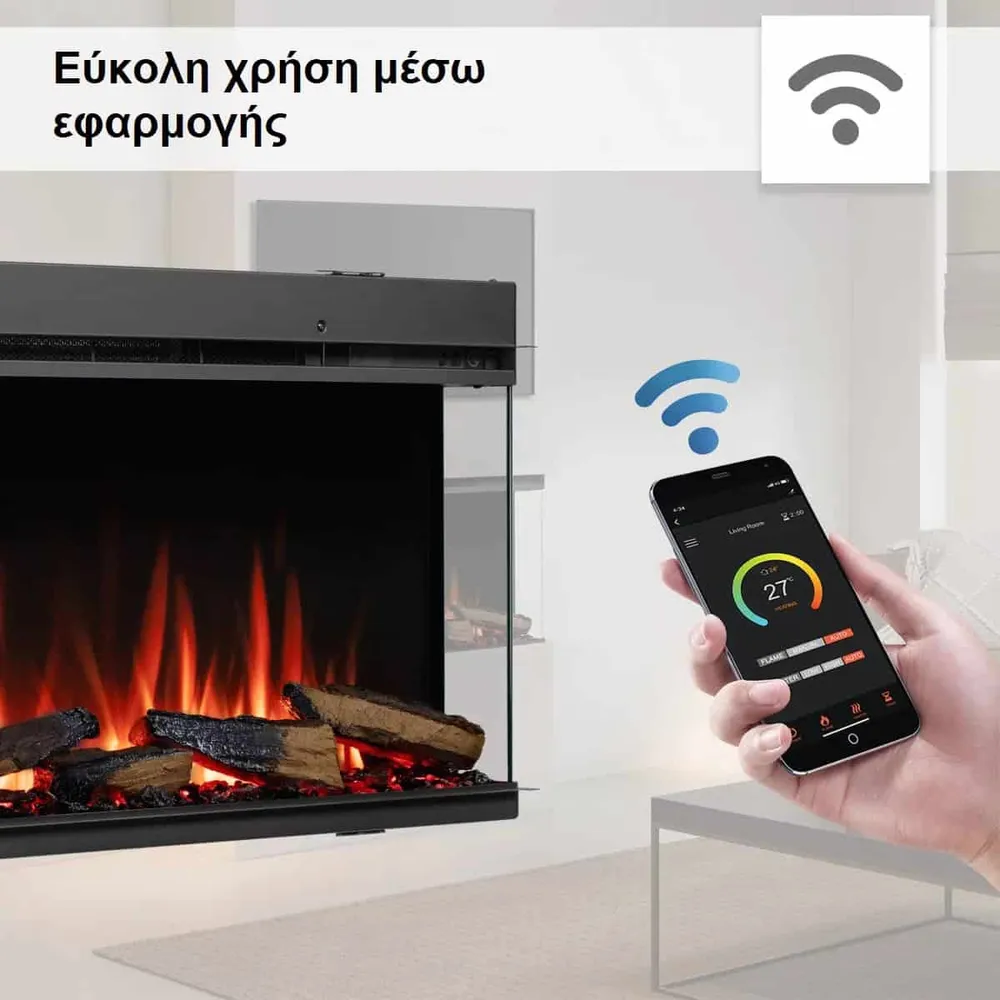 Richen 3D Insert 153 Ηλεκτρικό Τζάκι - Image 3