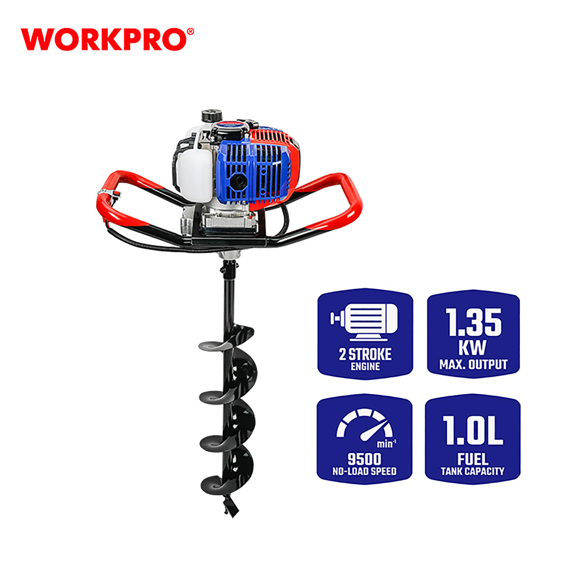 ΓΕΩΤΡΥΠΑΝΟ - ΤΡΙΒΕΛΑ ΒΕΝΖΙΝΗΣ 52,0cc WP424006 WORKPRO (PROFI)