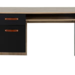 Arthus Γραφείο με ένα συρτάρι και ένα ντουλάπι 122x56x75εκ. Artisan Oak / Black