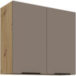 Κρεμαστό ντουλάπι Arianna 80 G 72 2F-Γκρέζ