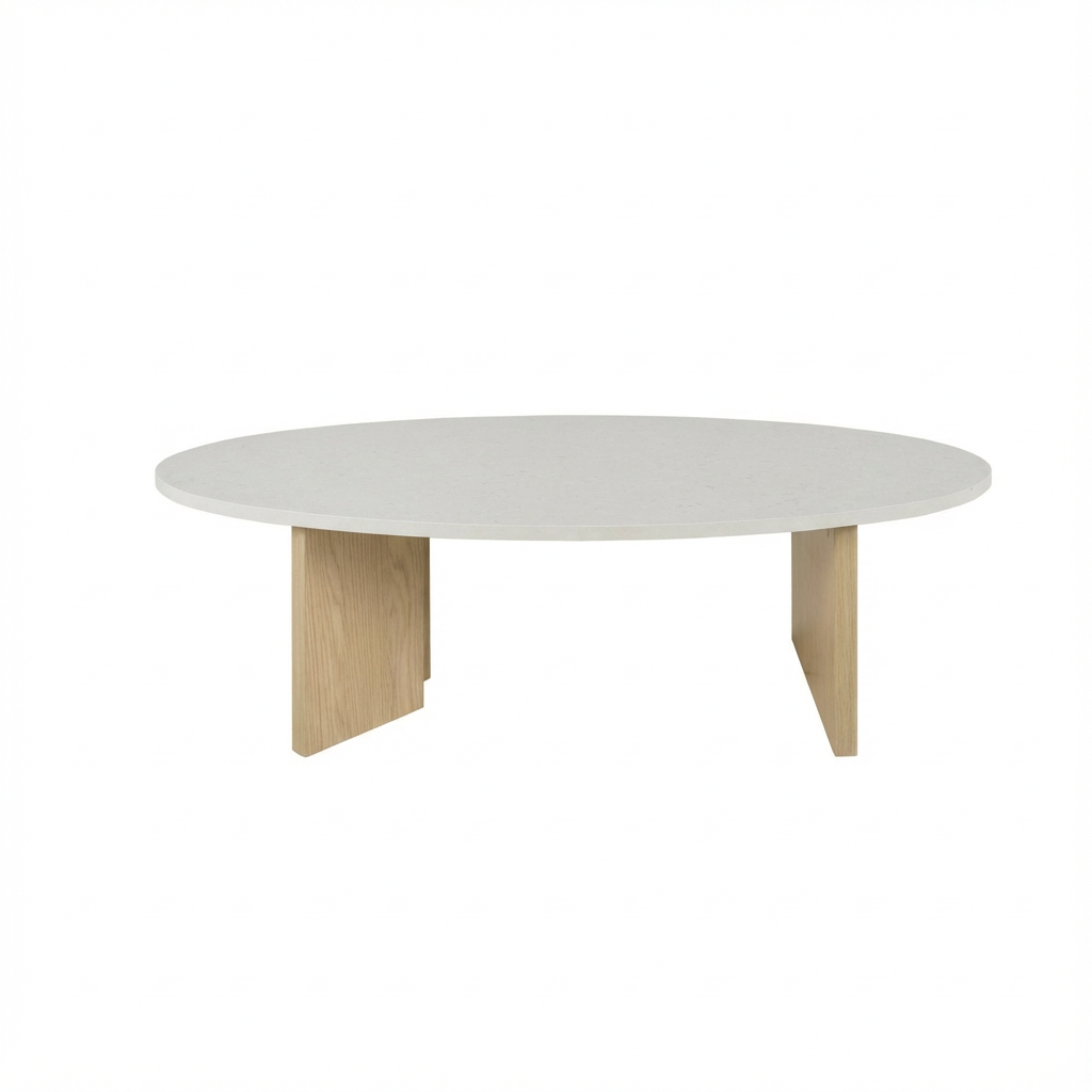 Solena τραπεζάκι σαλονιού οβάλ 136x60x39εκ. Rookwood Oak - Image 2