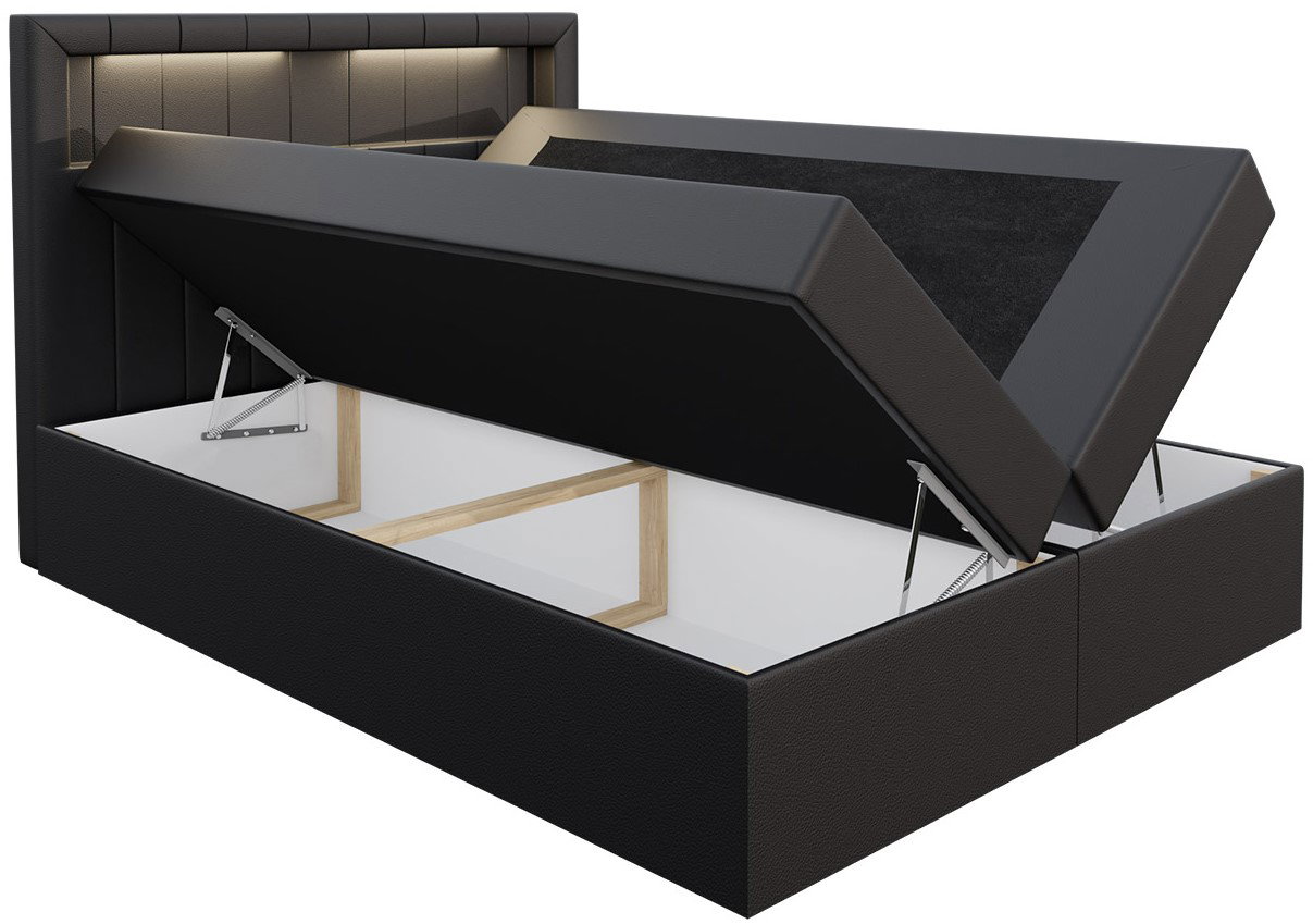 Επενδυμένο κρεβάτι Aspen-Ekrou-160 x 200 - Image 3