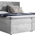 Επενδυμένο κρεβάτι Box 3-Gkri Anoixto-140 x 200