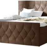 Επενδυμένο κρεβάτι Sky lux-Kafe-160 x 200