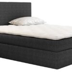 Επενδυμένο κρεβάτι Basic-Gkri Skouro-120 x 200