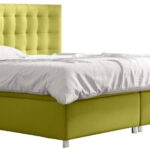 Επενδυμένο κρεβάτι Bella-Lime-160 x 200