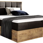Επενδυμένο κρεβάτι Wood 1-180 x 200-Mauro