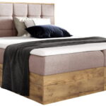 Επενδυμένο κρεβάτι Wood 1-200 x 200-Roz