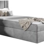 Επενδυμένο κρεβάτι Carmen Mini-Gkri-80 x 200-Deksia