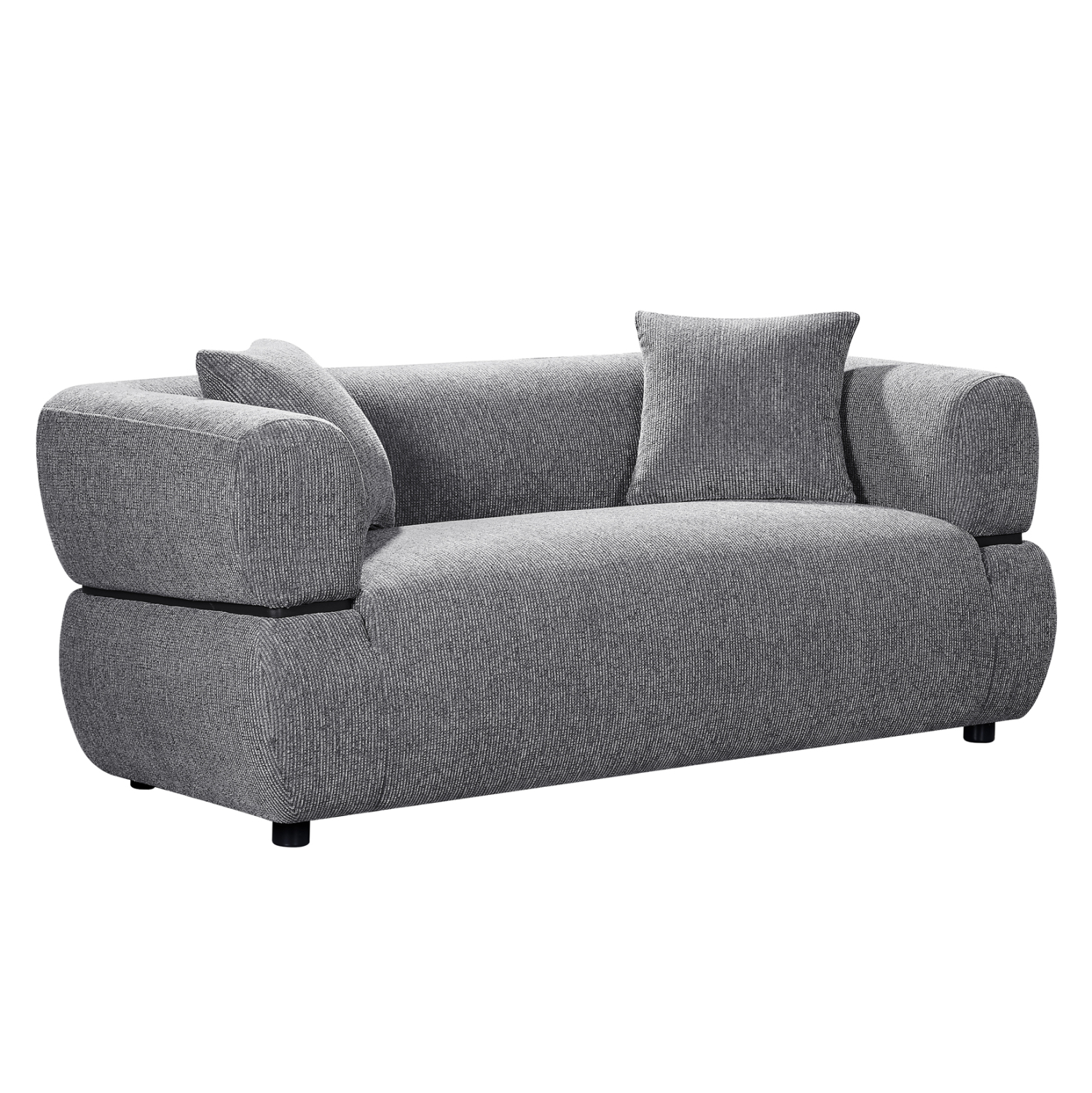 ΚΑΝΑΠΕΣ 2-ΘΕΣΙΟΣ ARCTIS HM3328.01 ΓΚΡΙ ΥΦΑΣΜΑ 169x88x68Υεκ.