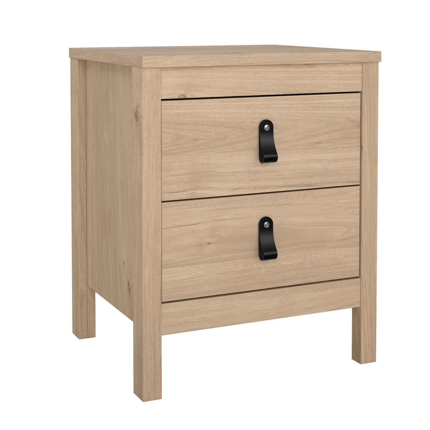 Madrid κομοδίνο με 2 συρτάρια 43,8x38,4x54,1εκ. Jackson Hickory - Image 3