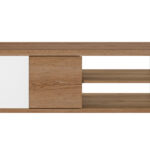 Otello τραπεζάκι σαλονιού 110x60x40εκ. Helvezia Oak / Λευκ΄ό